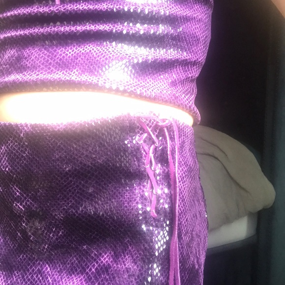 Bisou Bisou Michele Bohbot snake skin skirt set - Picture 3 of 8